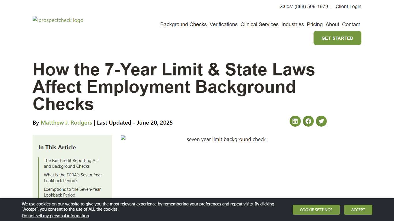 How the 7-Year Limit & State Laws Affect Employment Background Checks - iprospectcheck