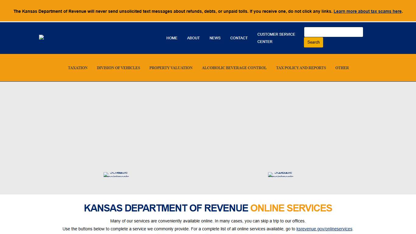 Kansas Department of Revenue Home Page